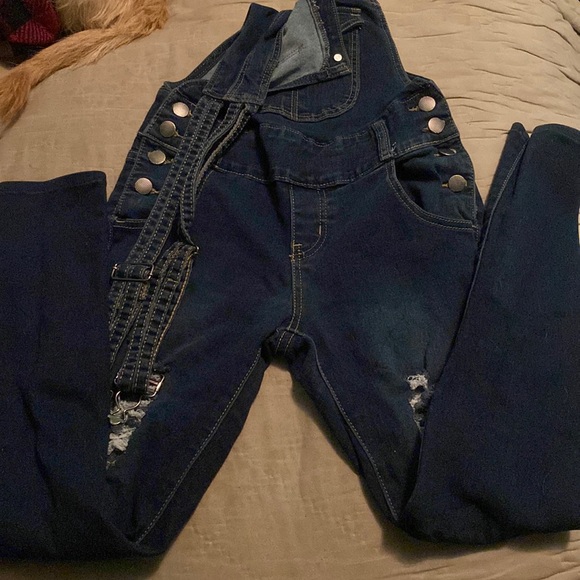 Skinny Jean Overalls - Picture 1 of 1
